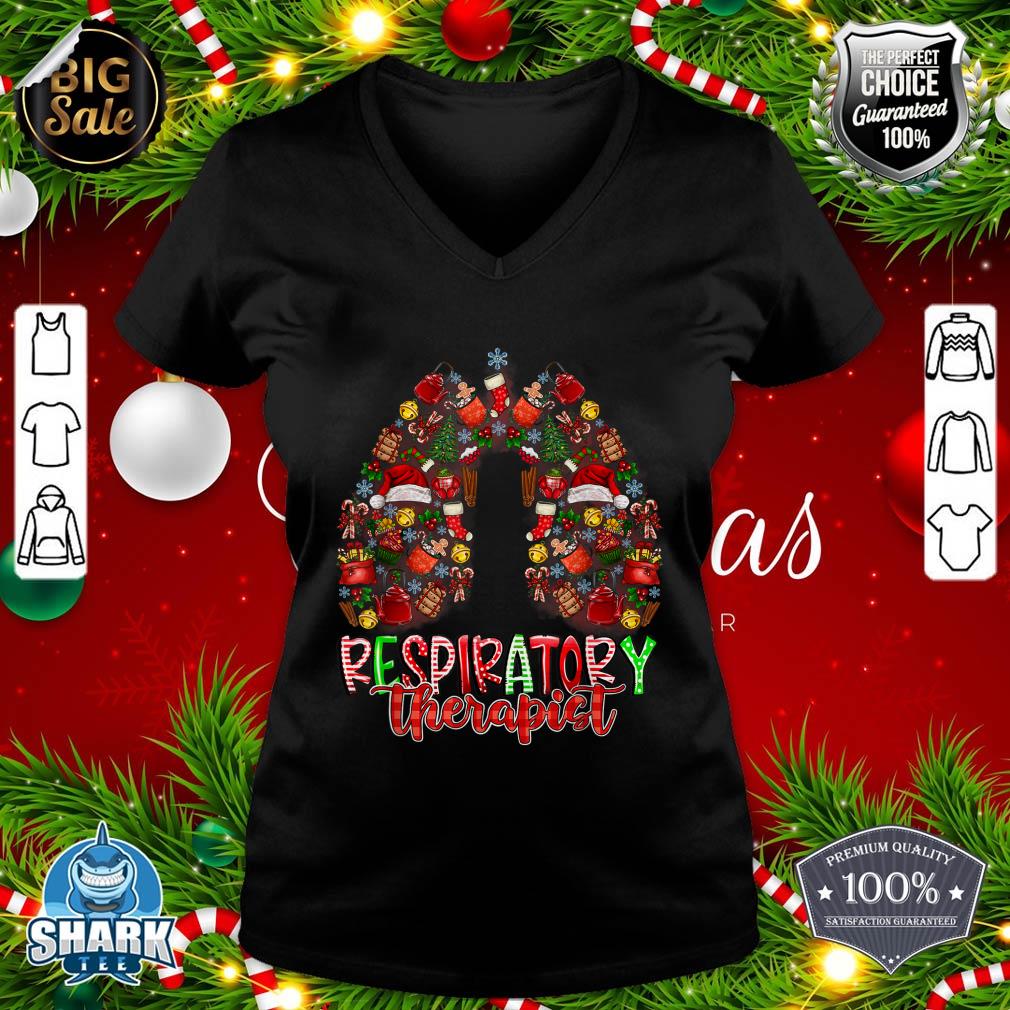 Respiratory Therapist funny christmas Future Nurse design v-neck
