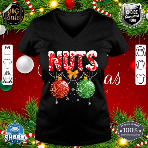 Chest Nuts Christmas Matching Couple Chestnuts v-neck