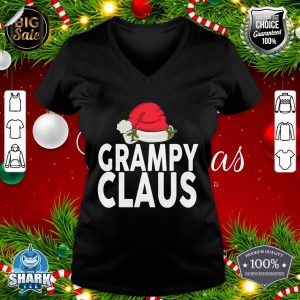 Grampy Claus Christmas Family Group Matching Pajama v-neck