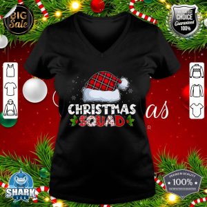 Christmas Squad Family Group Matching Christmas Party Pajama Premium v-neck