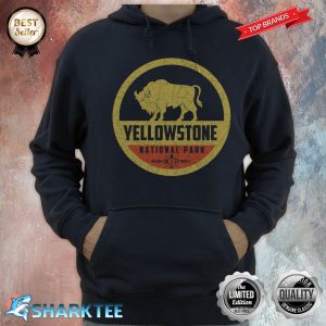 Bison Gelbstein Nationalpark Campingliebhaber Hoodie