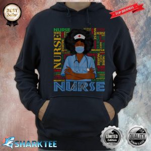Black History Juneteenth VA Nurse African Melanin Hoodie