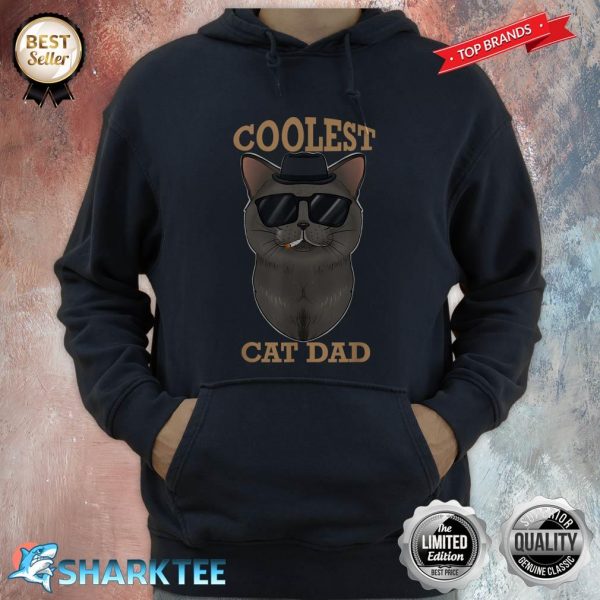 Coolest Cat Dad I British Shorthair Cat Dad Hoodie
