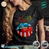 American Flag Lips Independence Day Shirt