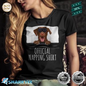 Black Sleep Mask Brown Labrador Retriever Official Napping Shirt
