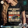 Cool Whiskey Art For Men Women Meat Smoking Bourbon Premium Shirt