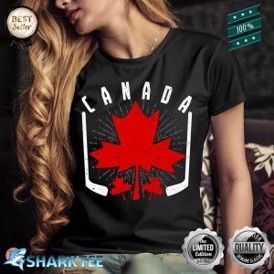 Country Canadian Maple Leaf Ice Hockey Canada Shirt