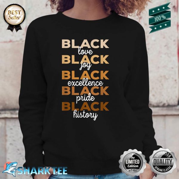 Black History For Women Black Love Melanin Women Sweatshirt