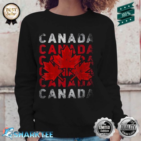 Canadian Flag Maple Leaf Canadian Canada Sweatshirt
