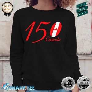 Canada 150 Years Anniversary Canadia Flag Sweatshirt