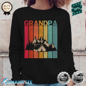 Camping Retro Style Vintage Grandpa Graphic Fathers Day Sweatshirt