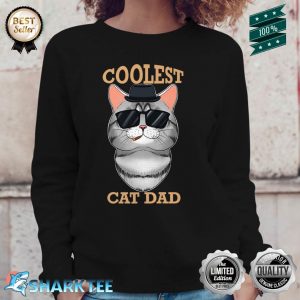 Coolest Cat Dad I American Shorthair Cat Dad Premium Sweatshirt