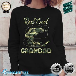 Flag Camo Reel Cool Grandad Funny Fathers Day Sweatshirt
