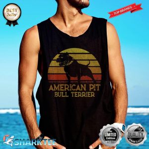 American Pit Bull Terrier Dog Lovers Dad Mom Father Day Tank-top