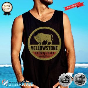 Bison Gelbstein Nationalpark Campingliebhaber Tank-top