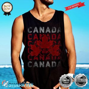 Canadian Flag Maple Leaf Canadian Canada Tank-top