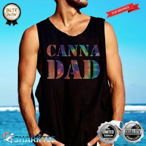 Canna Dad Tie Dye Hippie Daddy Weed Cannabis Fathers Day Tank-top