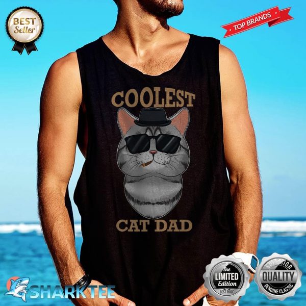 Coolest Cat Dad I American Shorthair Cat Dad Premium Tank-top