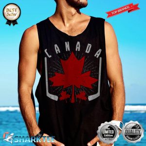Country Canadian Maple Leaf Ice Hockey Canada Tank-top