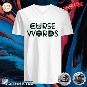 Curse Words Witch Halloween V-neck