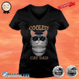 Coolest Cat Dad I American Shorthair Cat Dad Premium V-neck