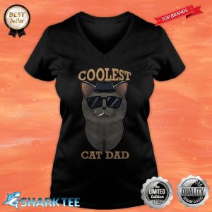 Coolest Cat Dad I British Shorthair Cat Dad V-neck