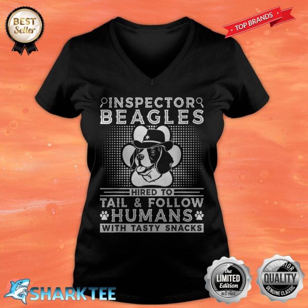 Dog Walker Inspector Beagles Sheriff Dog Trainer Beagle V-neck