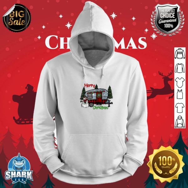 Merry Christmas Camping Brights Camper Outdoor Christmas hoodie