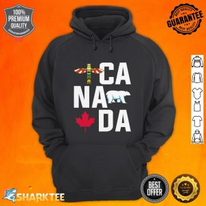 Arctic Animal Polar Bear Canadian Maple Leaf Canada hoodie