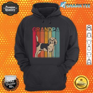 Beagle Dog Retro Style Vintage Grandpa Graphic Fathers Day hoodie