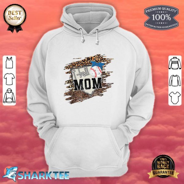 Bleached Leopard Tball Baseball Mom Tee For Women hoodie