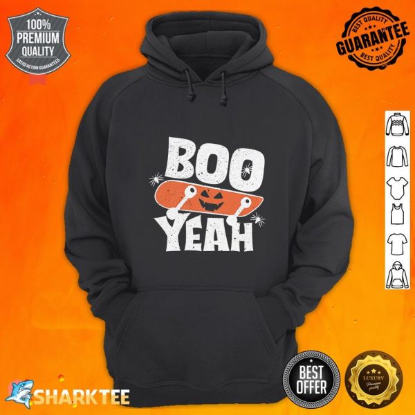 Boo Yeah Skateboard Funny Halloween hoodie