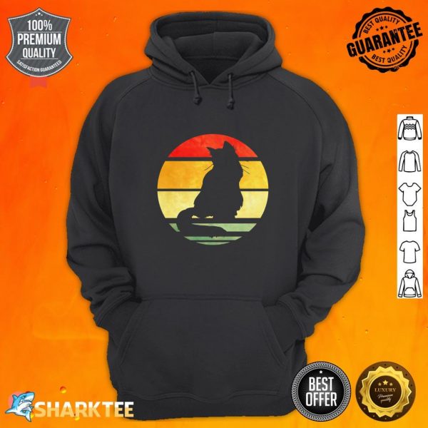 Cat lover Gifts For Women And Men Retro 80s Cat Owner Gifts Premium hoodie