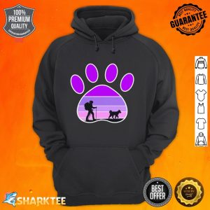 Cute Dog Hiking Mom Pet Lover Paw Print Design hoodie
