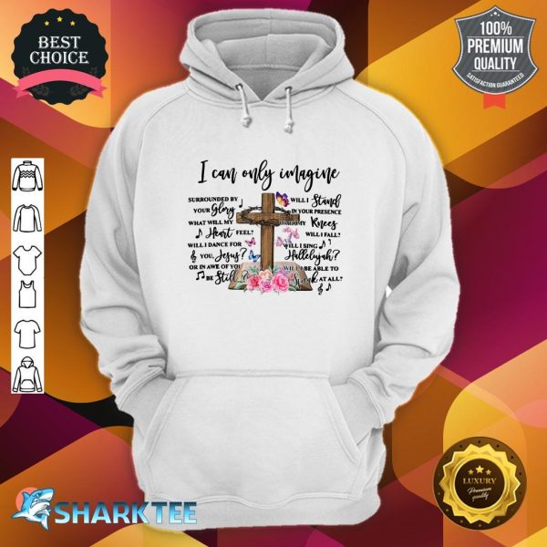Floral Jesus Cross Butterfly I Can Christian hoodie