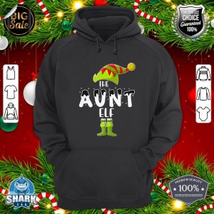 The Aunt Elf Funny Family Matching Group Christmas Premium hoodie