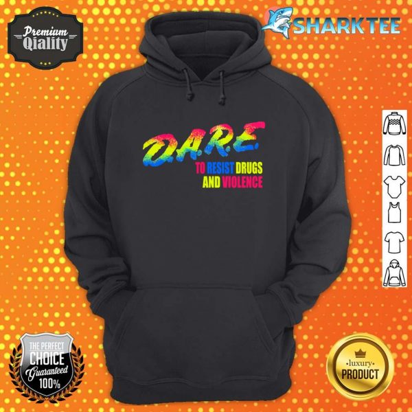 DARE Drug Abuse Resistant Education Elementary School Rainbow hoodie
