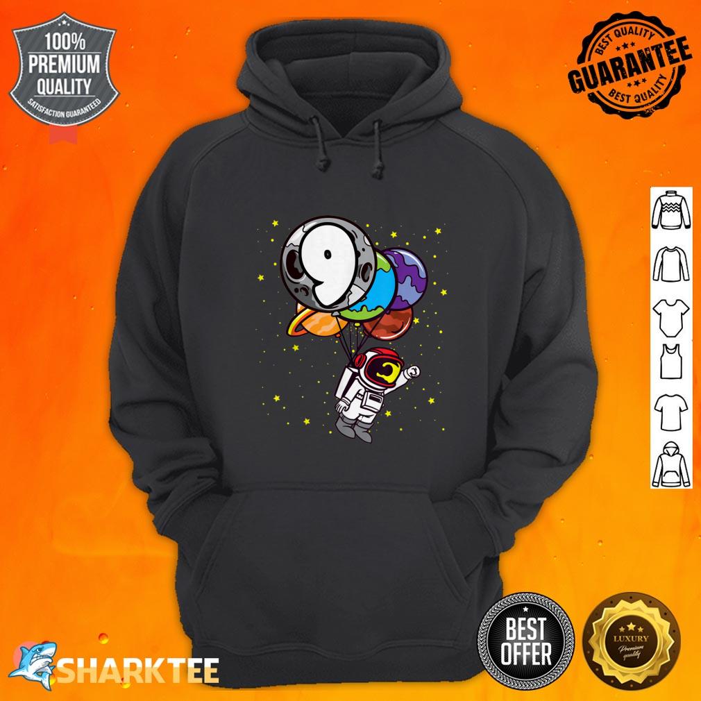 9 Years Old Birthday Boy Astronaut Gifts Space 9th BDay hoodie