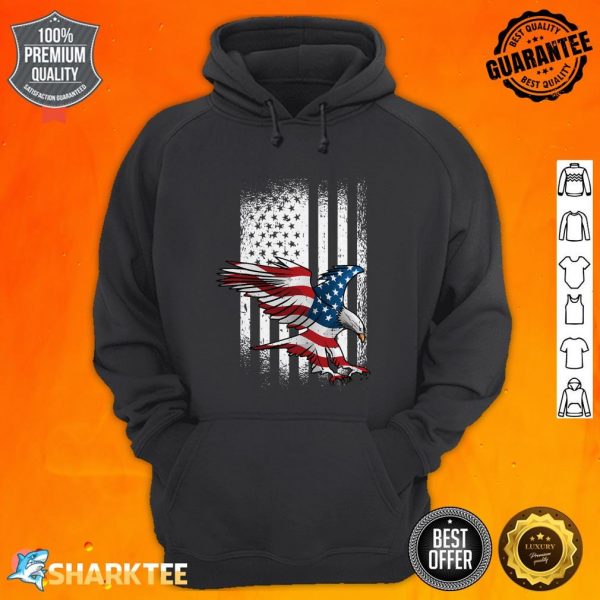 Eagel Merica Independence Day USA Flag hoodie