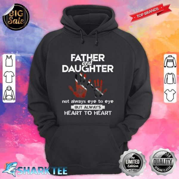 Father Daughter Fathers Day Trinidad Tobago Flag hoodie