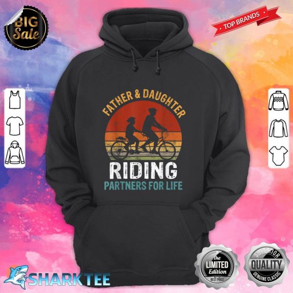 Father Daughter Riding Partners For Life Family Father Day hoodie