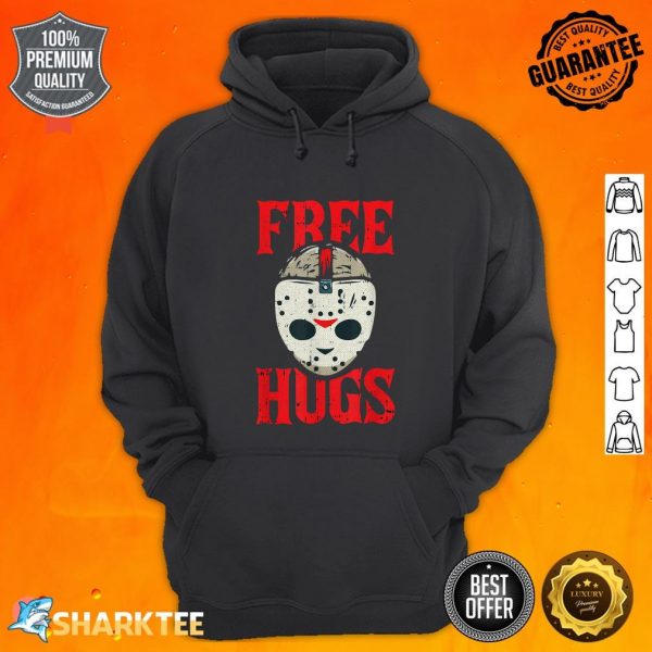 Free Hugs Lazy Halloween Costume Scary Creepy Horror Movie hoodie