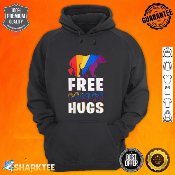 Free Mom Hugs LGBT Pride Mama Bear Retro hoodie