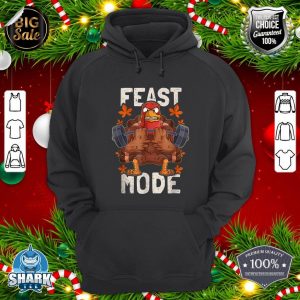Feast Mode Weightlifting Turkey Day Thanksgiving Christmas hoodie