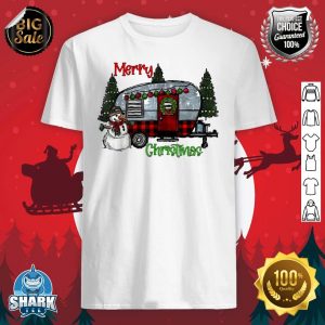 Merry Christmas Camping Brights Camper Outdoor Christmas shirt