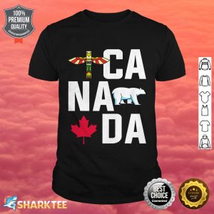 Arctic Animal Polar Bear Canadian Maple Leaf Canada shirt