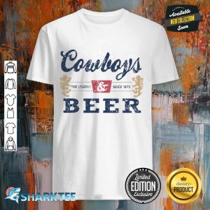 Cowboys And Beer Tee Women Rodeo Costume Western Vintage shirt