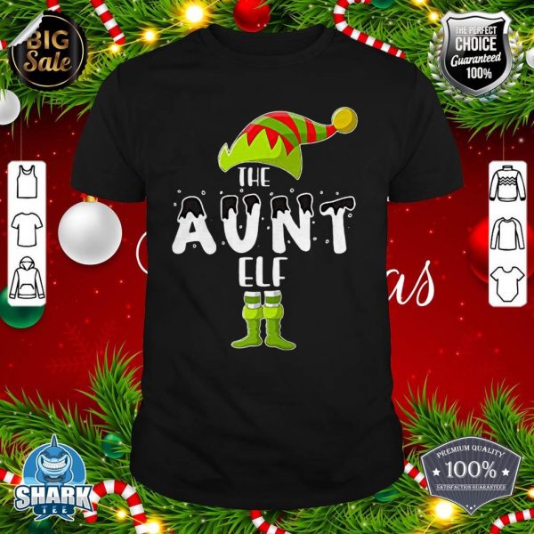 The Aunt Elf Funny Family Matching Group Christmas Premium shirt