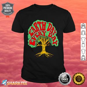 Earth Day Every Day Vintage Hippie Tree Hugger 80s Nature shirt
