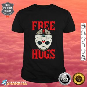 Free Hugs Lazy Halloween Costume Scary Creepy Horror Movie shirt
